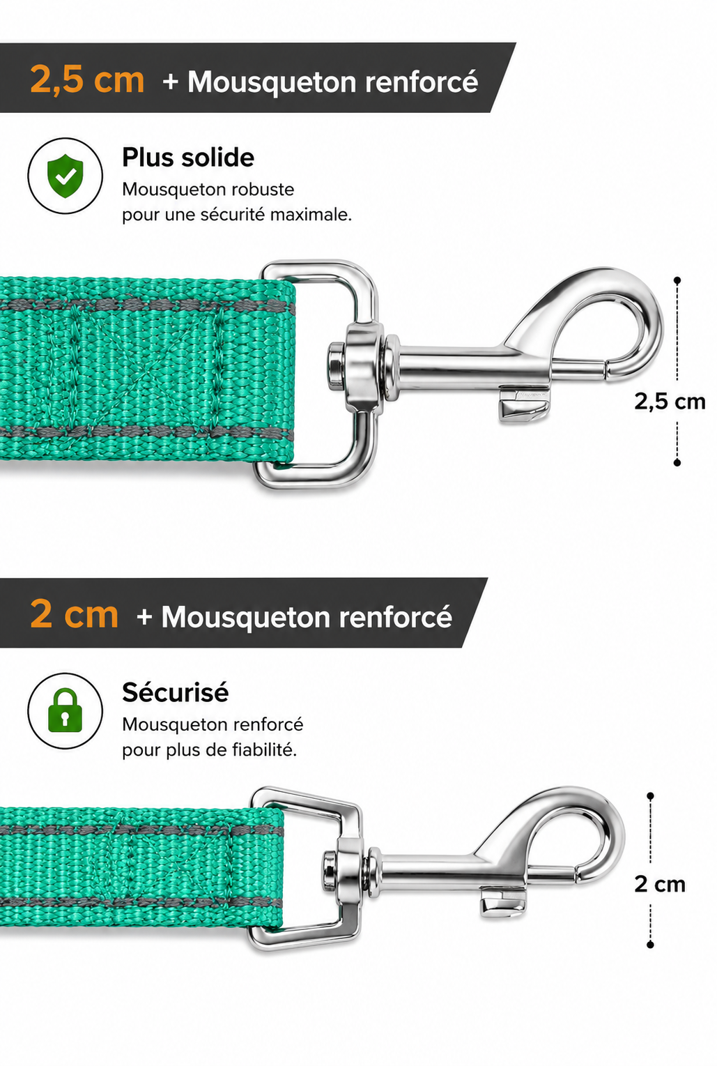 🐱 Laisse Réfléchissante pour Chat – Robuste, Confortable et Sécurisée (1,2 m / 1,5 m / 1,8 m)