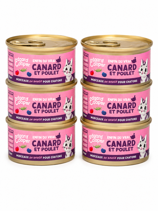 Edgard & Cooper – Pâtée pour chaton Canard & Poulet 85 g 🐱💕