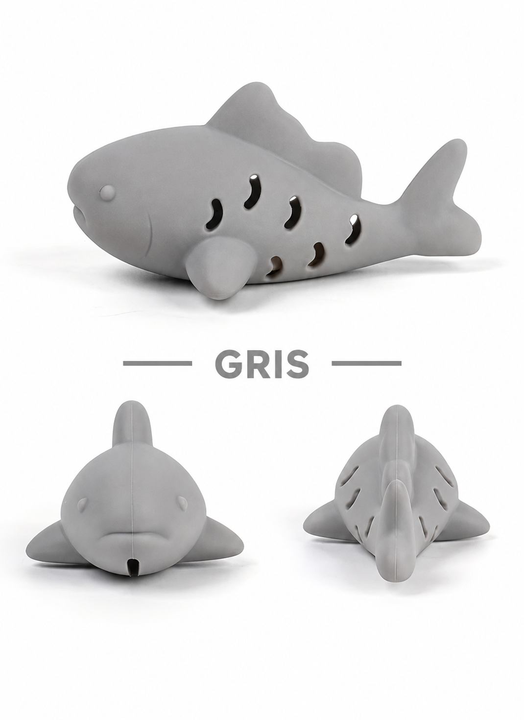 Jouet Poisson Distributeur de Croquettes pour Chat – Jouet Interactif en Silicone