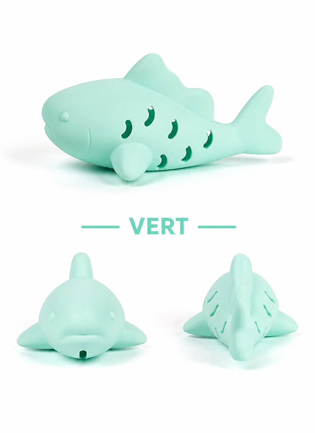 Jouet Poisson Distributeur de Croquettes pour Chat – Jouet Interactif en Silicone