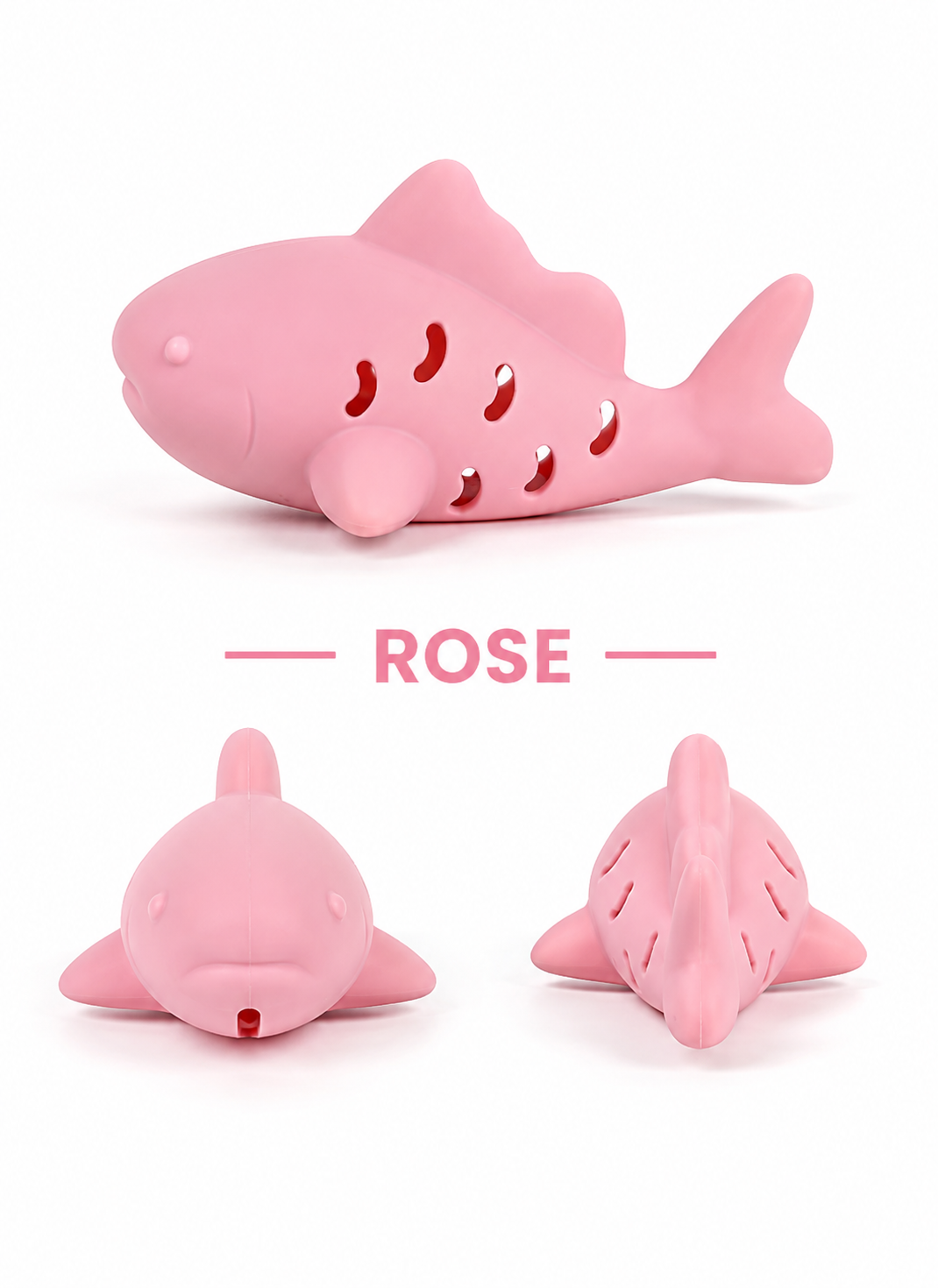 Jouet Poisson Distributeur de Croquettes pour Chat – Jouet Interactif en Silicone