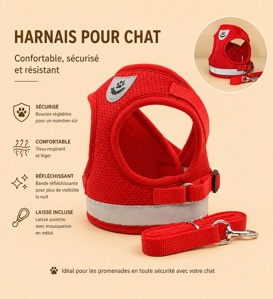 Harnais Anti-Fugue avec Laisse