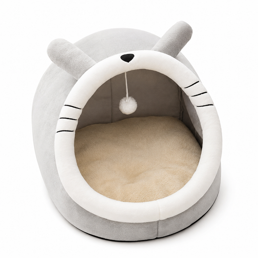 Lit cocon pliable pour chat