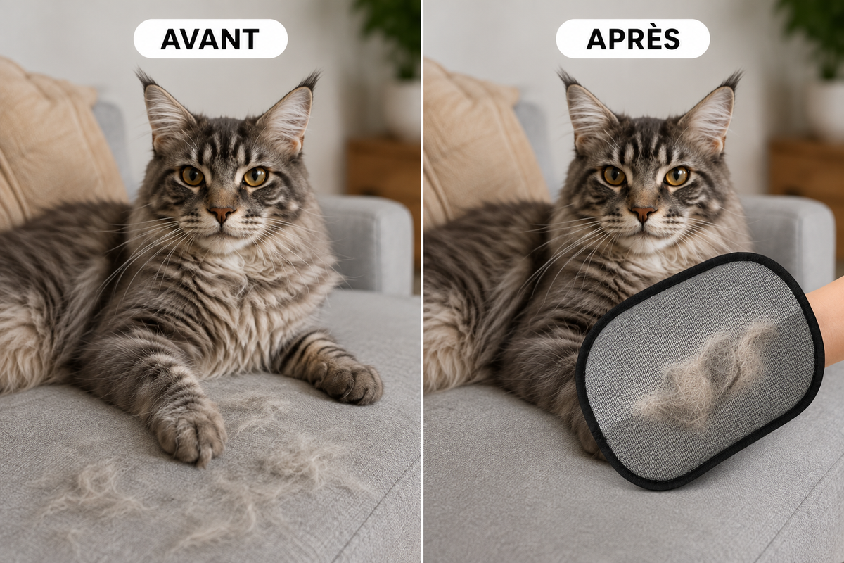Gants de Toilettage Double Face