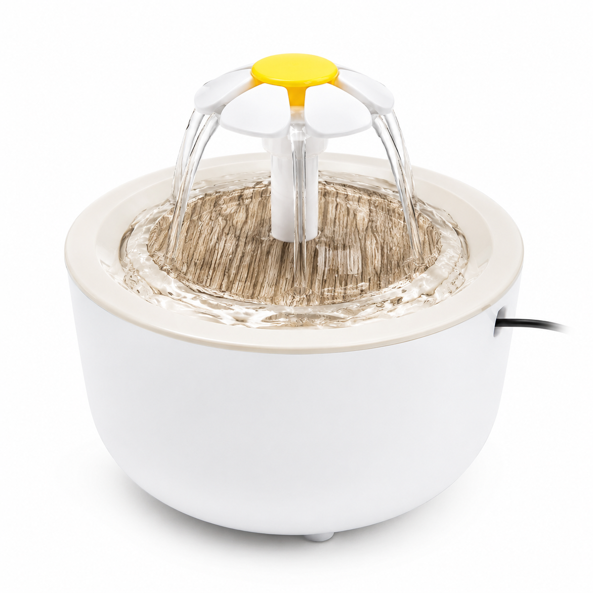 Fontaine à Eau pour Chat 1,2 L Filtrante, Silencieuse & USB