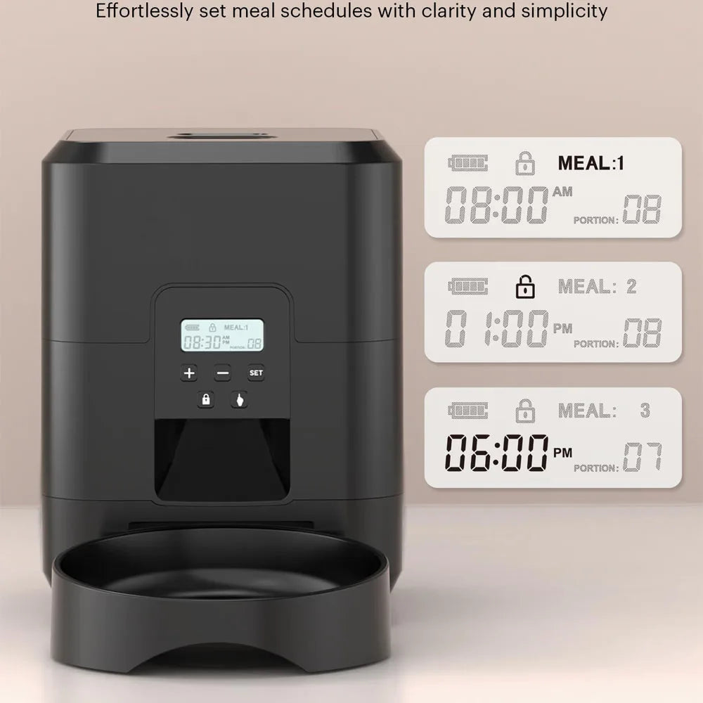 Distributeur automatique de croquettes connecté pour chat et chien – Programmable avec contrôle via application