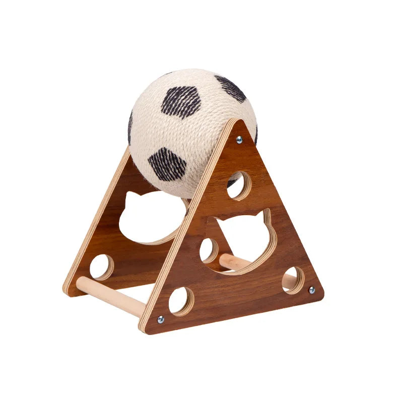 Griffoir interactif avec balle en sisal pour chat – Jouet d’occupation et d’entretien des griffes