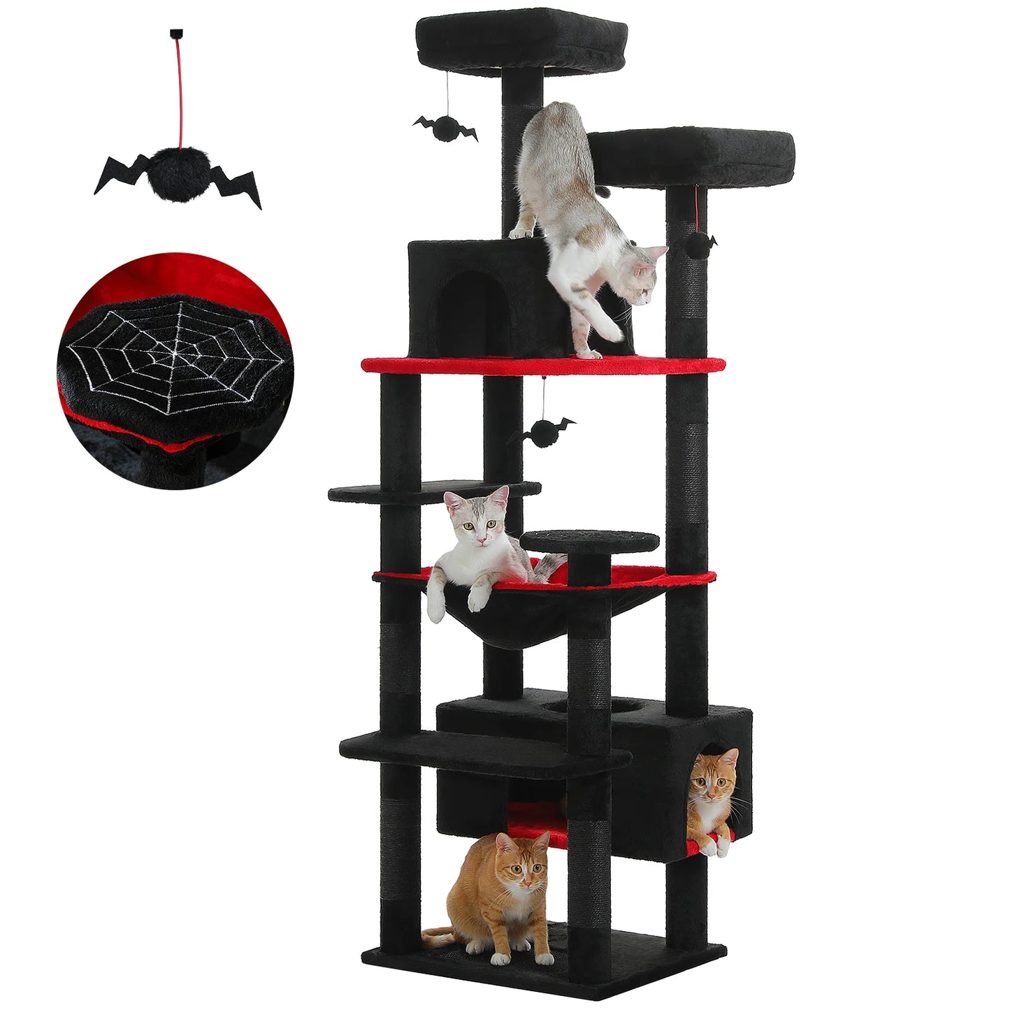🐱 Titre

Arbre à Chat XXL Multi-Niveaux avec Hamac, Niche, Plateformes et Griffoirs