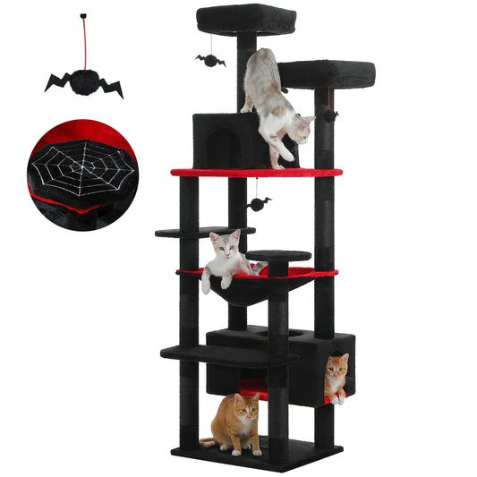 🐱 Titre

Arbre à Chat XXL Multi-Niveaux avec Hamac, Niche, Plateformes et Griffoirs