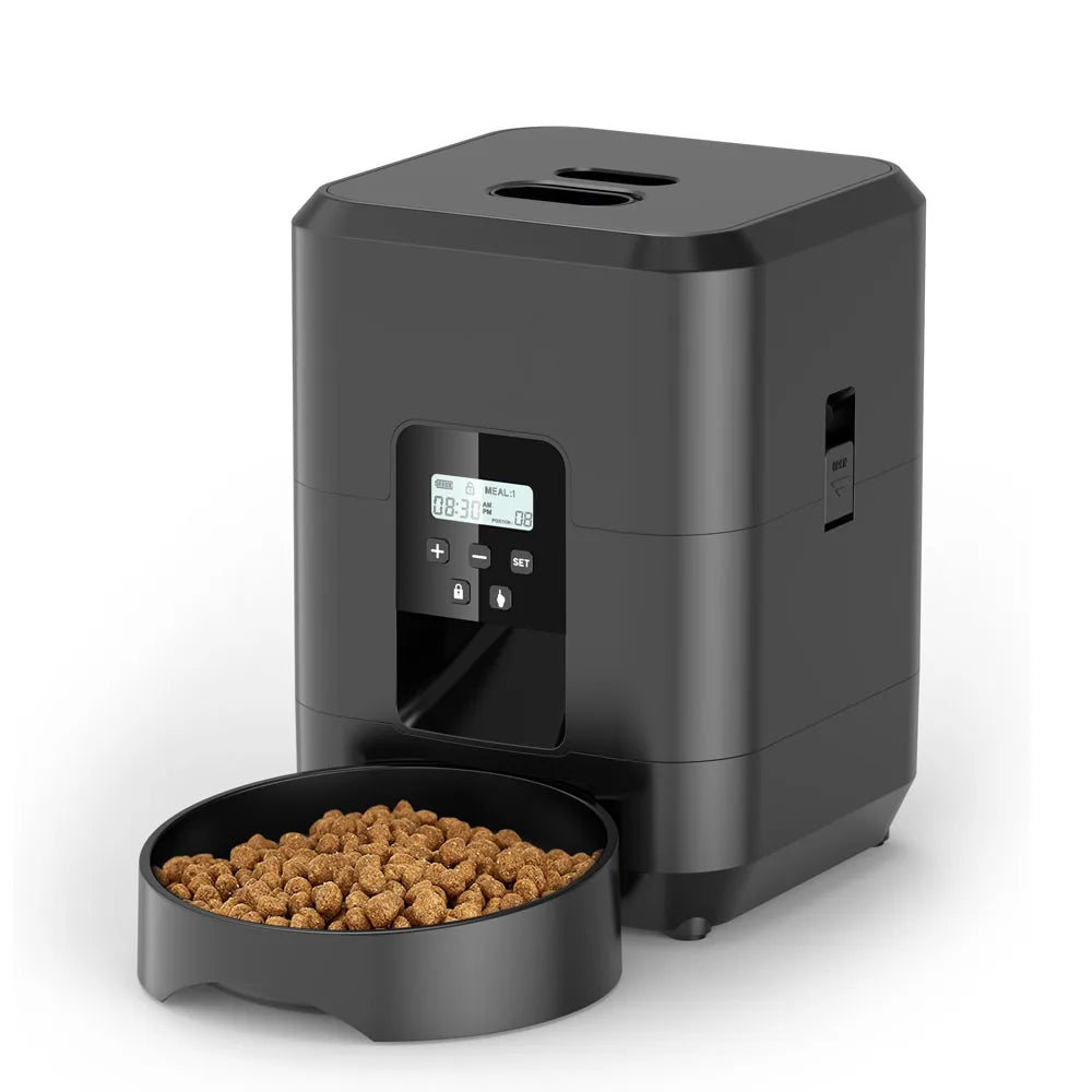 Distributeur automatique de croquettes connecté pour chat et chien – Programmable avec contrôle via application