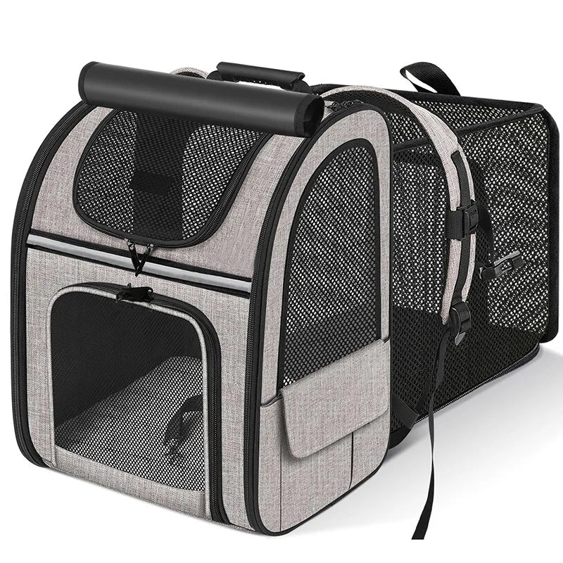Sac de transport extensible pour chat – Pliable, respirant et confortable