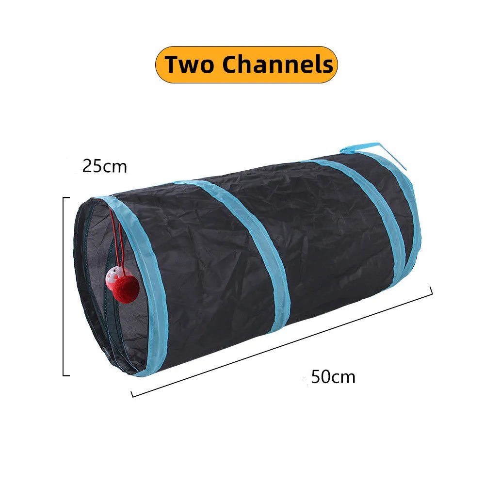 🐱 Tunnel de Jeu Pliable pour Chat – 3 Modèles Interactifs