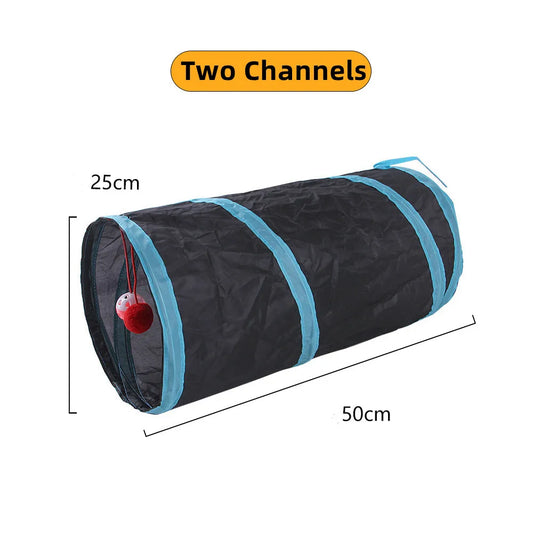 🐱 Tunnel de Jeu Pliable pour Chat – 3 Modèles Interactifs