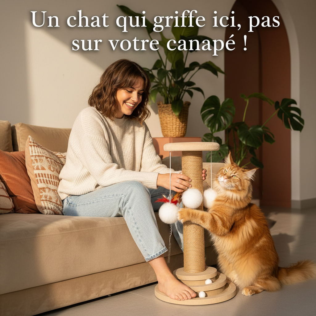 Bénéfice émotionnel griffoir