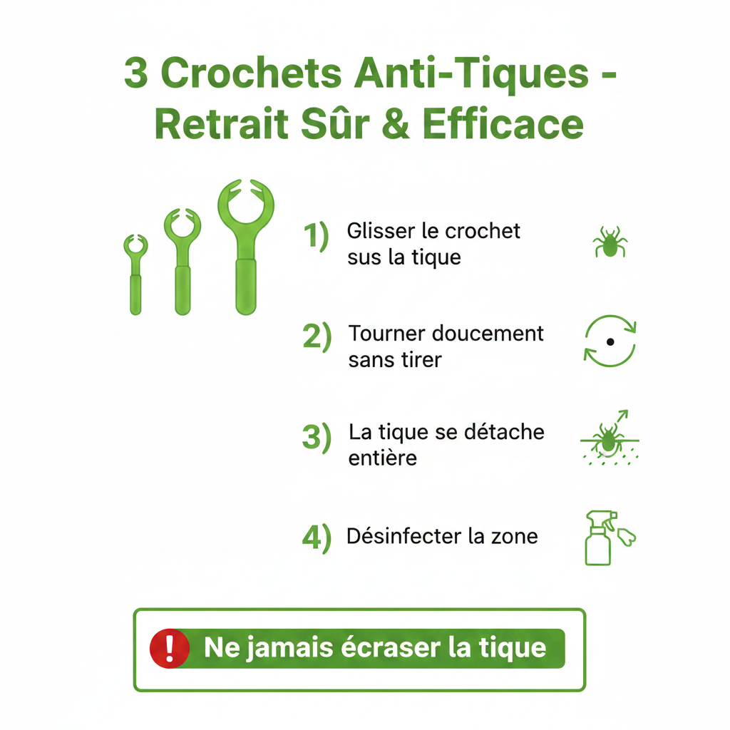 Guide retrait tique