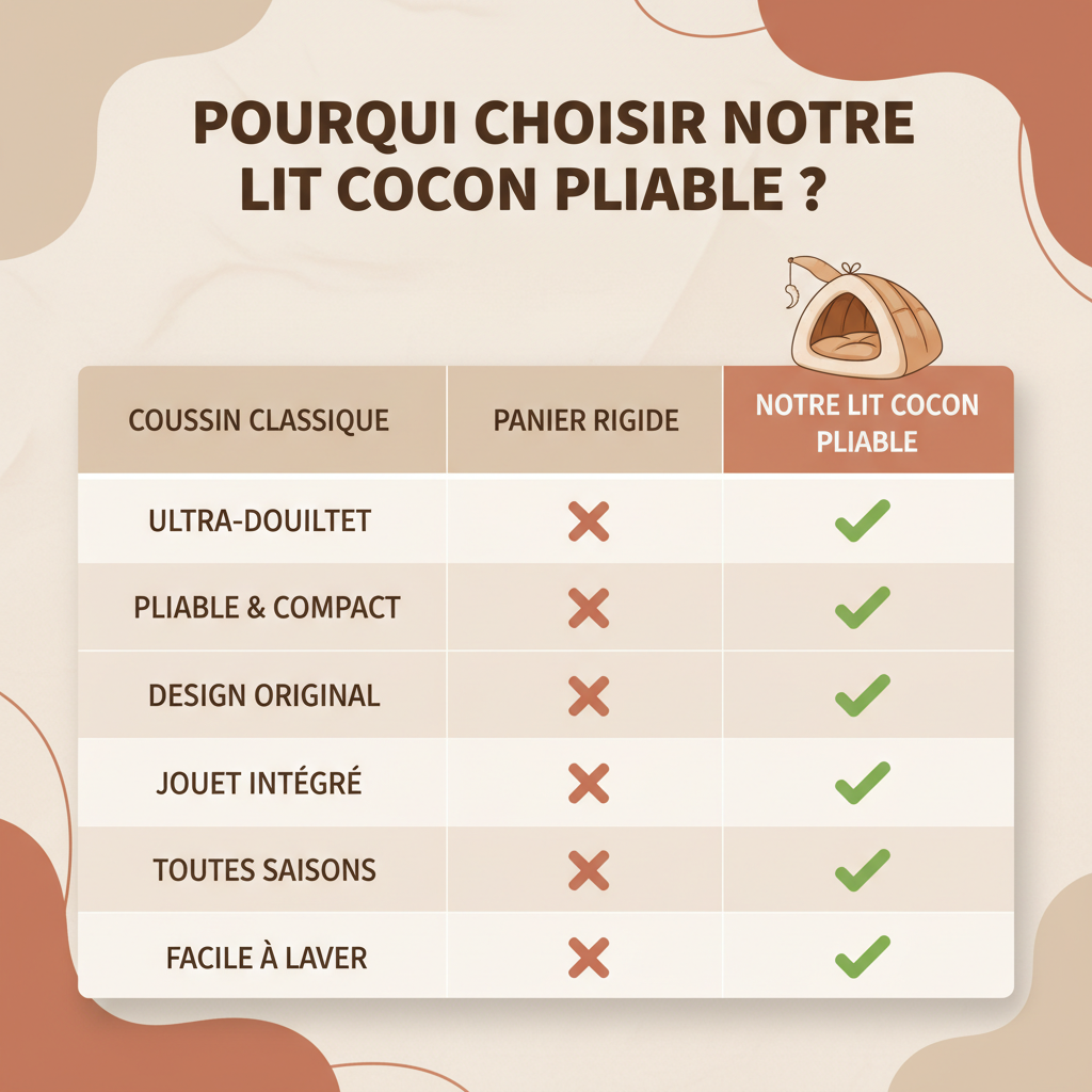 Tableau comparatif lit cocon